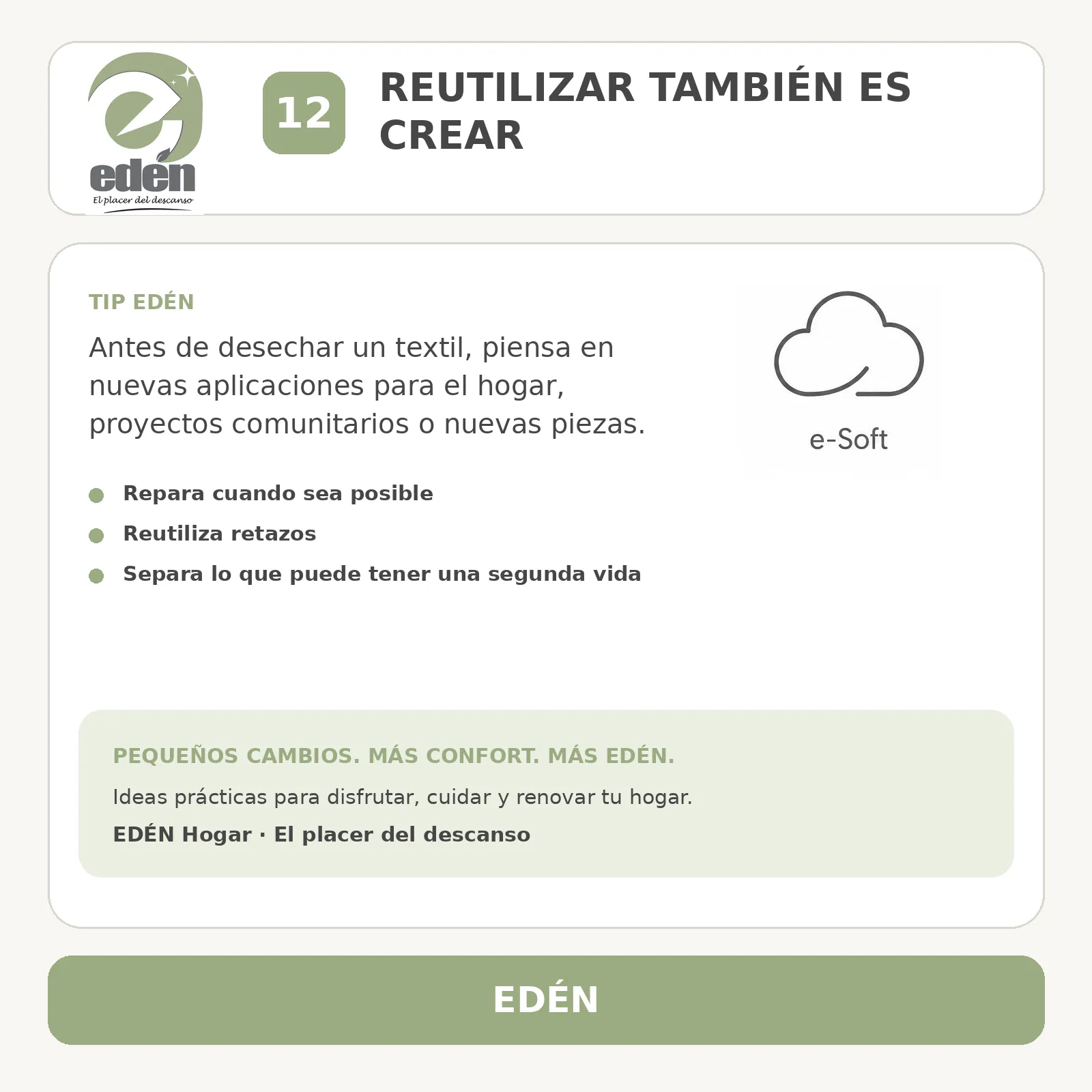 Reutilizar también es crear
